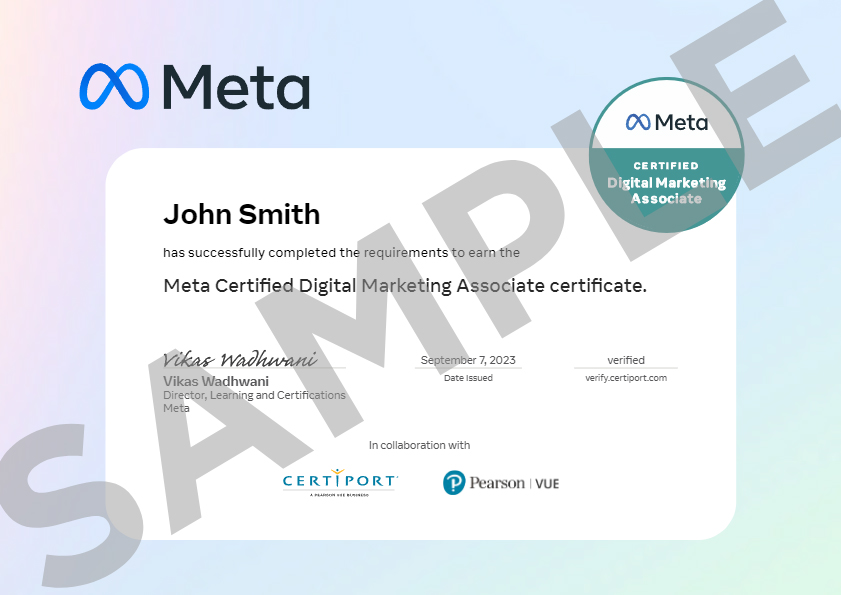 Meta Certified Digital Marketing Associate